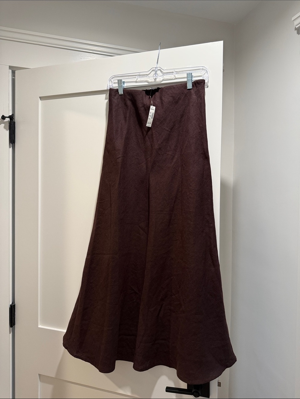 Madewell Deep Brown A-Line Maxi Skirt